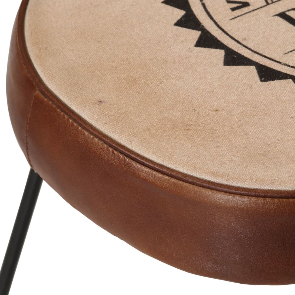 vidaXL Σκαμπό Μπαρ 2 τεμ. Σκούρο Καφέ 40x29,5x53 εκ.