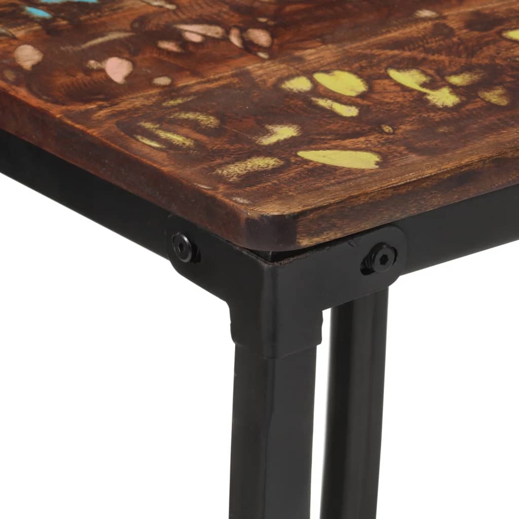 vidaXL Καρέκλες Μπαρ 2 τεμ. από Μασίφ Ανακυκλωμένο Ξύλο