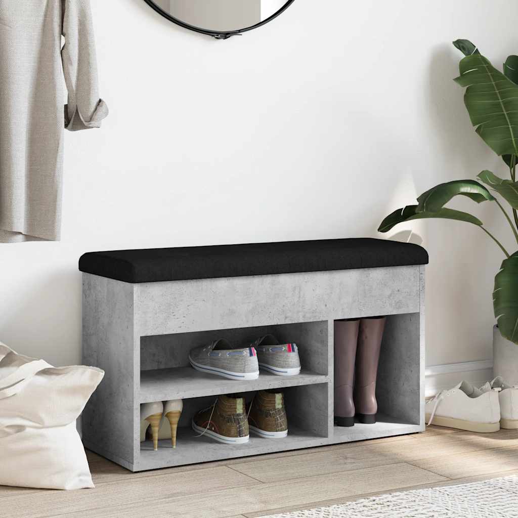vidaXL Παπουτσοθήκη Γκρι Σκυρ. 82x32x45,5 εκ. από Επεξεργασμένο Ξύλο