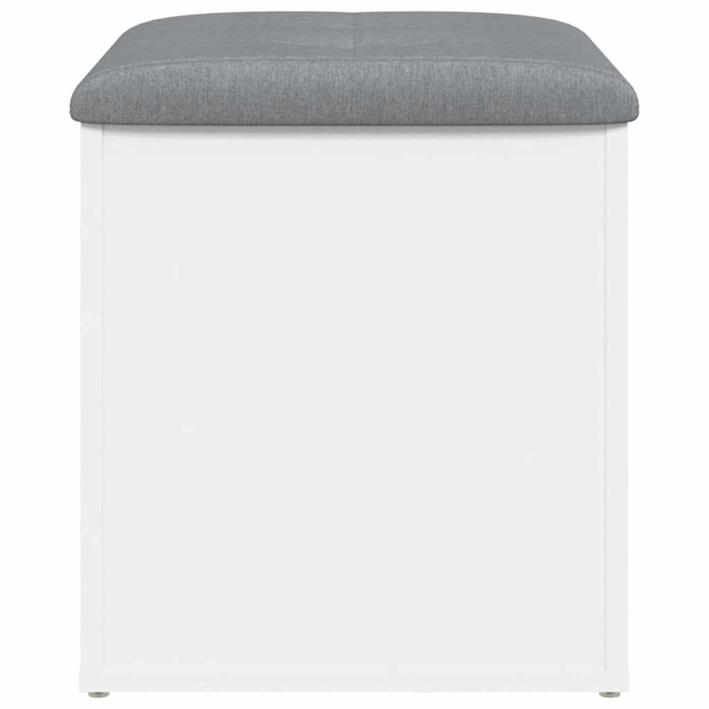 vidaXL Παγκάκι Αποθήκευσης Λευκό 42 x 42 x 45 εκ. από Επεξεργ. Ξύλο