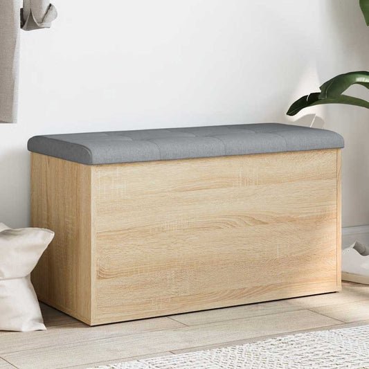 vidaXL Πάγκος Αποθήκευσης Sonoma Δρυς 82 x 42 x 45 εκ. από Τεχνητό Ξύλο
