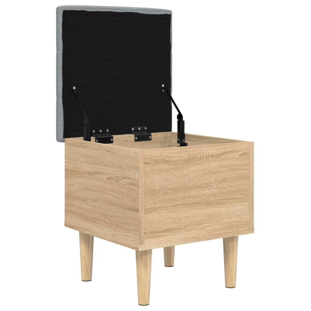 vidaXL Παγκάκι Αποθήκευσης Sonoma Δρυς 42 x 42 x 46 εκ. Επεξεργ. Ξύλο