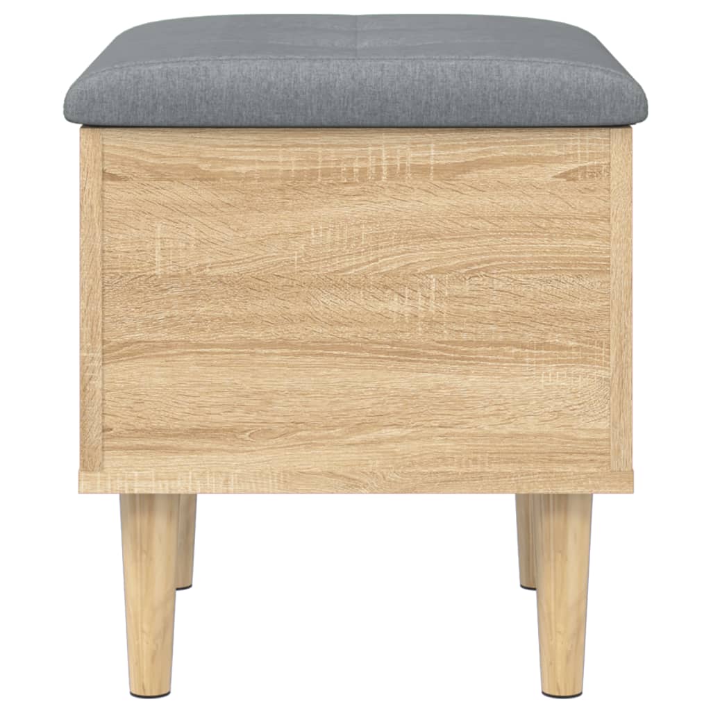 vidaXL Παγκάκι Αποθήκευσης Sonoma Δρυς 42 x 42 x 46 εκ. Επεξεργ. Ξύλο