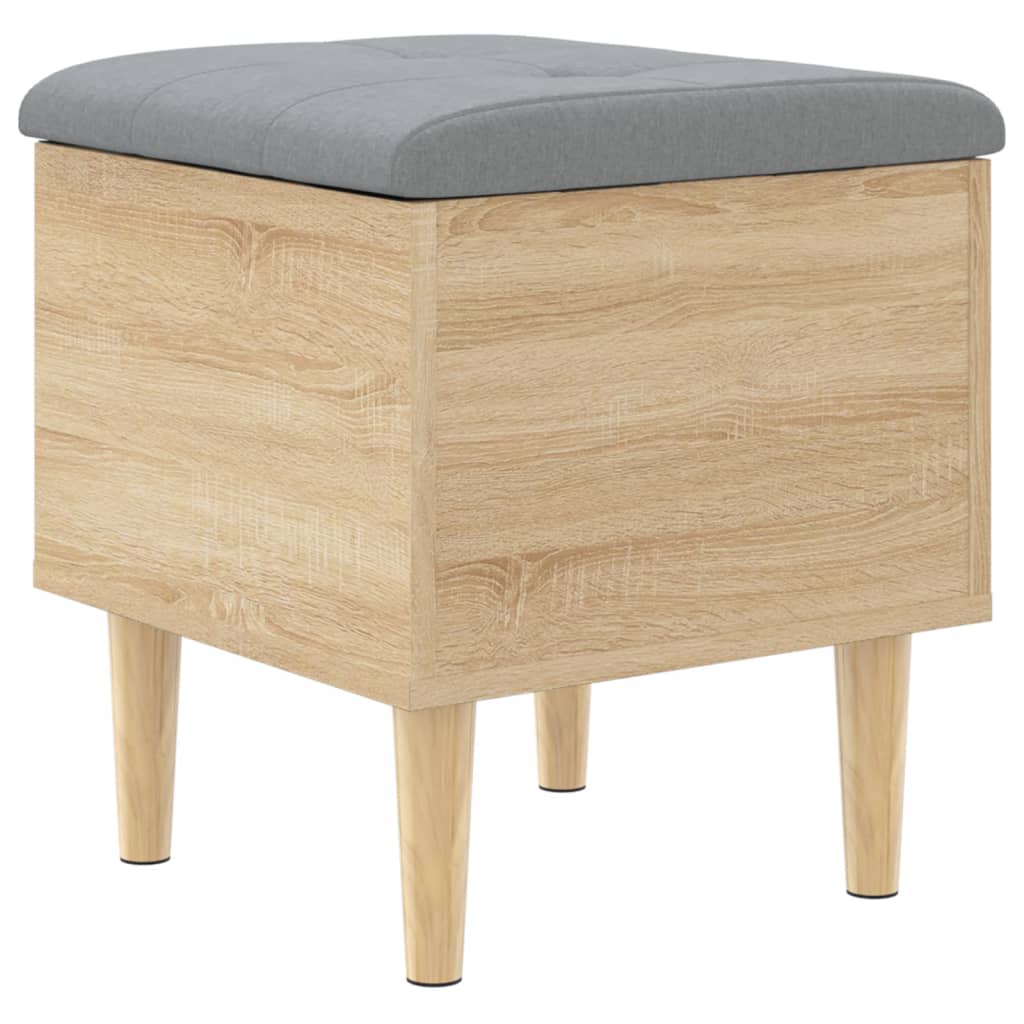 vidaXL Παγκάκι Αποθήκευσης Sonoma Δρυς 42 x 42 x 46 εκ. Επεξεργ. Ξύλο