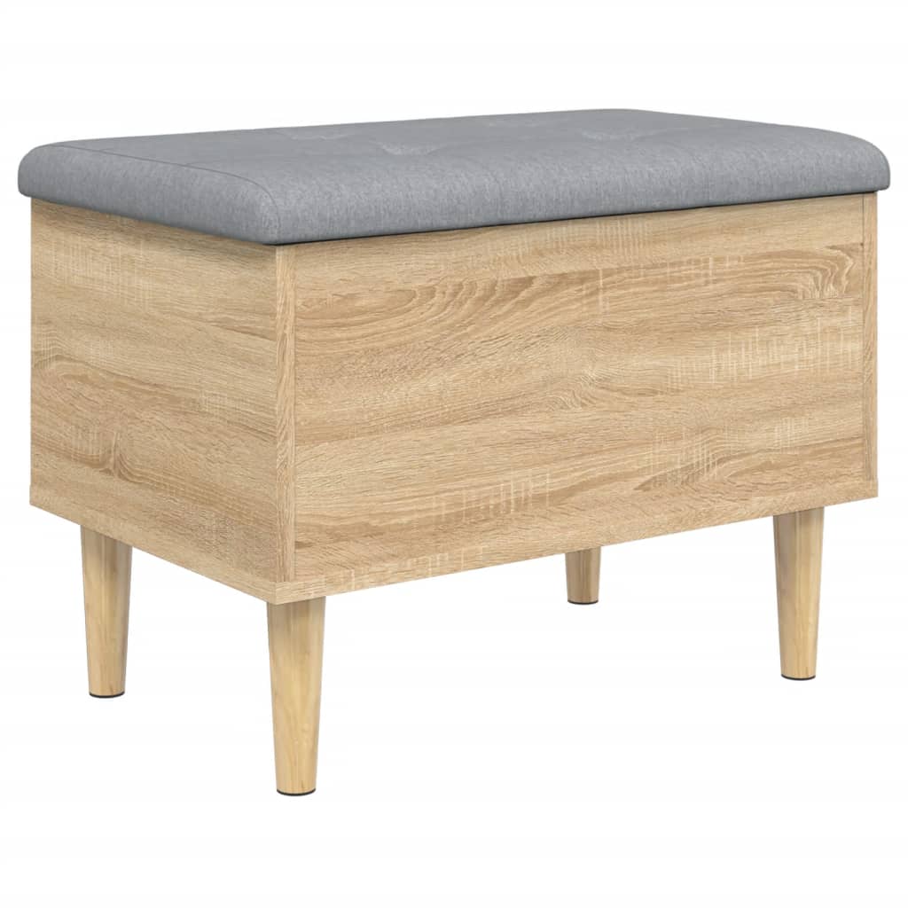 vidaXL Παγκάκι Αποθήκευσης Sonoma Δρυς 62x42x46 εκ. Επεξεργασμένο Ξύλο