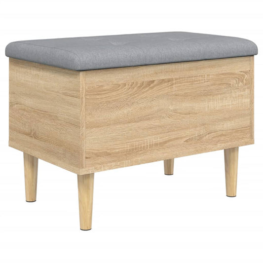 vidaXL Παγκάκι Αποθήκευσης Sonoma Δρυς 62x42x46 εκ. Επεξεργασμένο Ξύλο