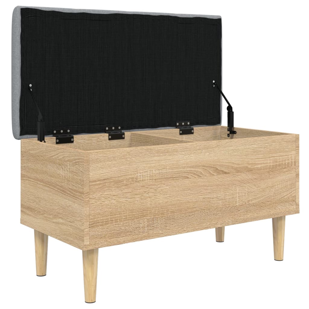 vidaXL Παγκάκι Αποθήκευσης Sonoma Δρυς 82x42x46 εκ. Επεξεργασμένο Ξύλο