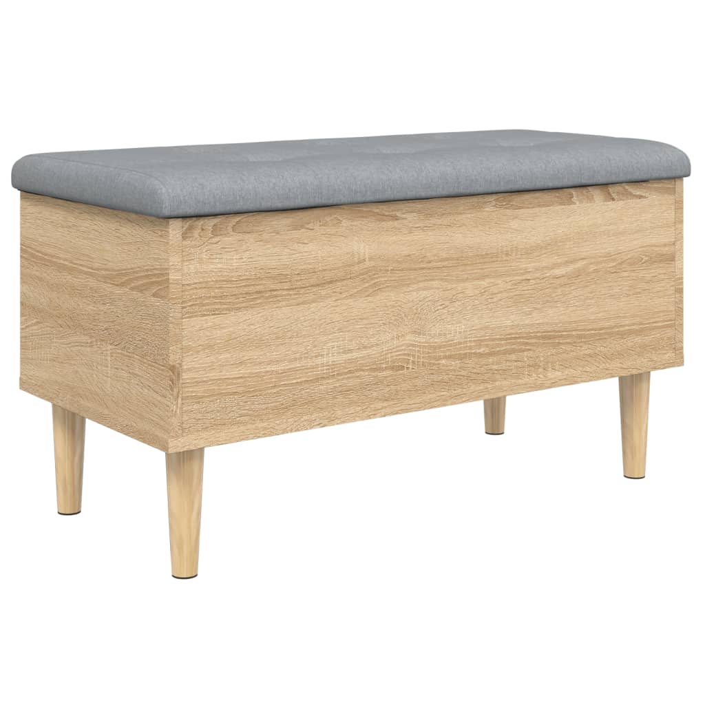 vidaXL Παγκάκι Αποθήκευσης Sonoma Δρυς 82x42x46 εκ. Επεξεργασμένο Ξύλο