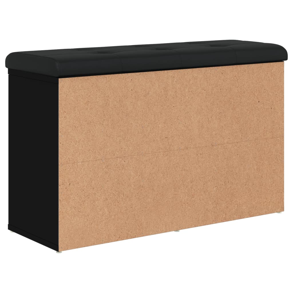 vidaXL Παπουτσοθήκη Μαύρη 82 x 32 x 50 εκ. από Επεξεργασμένο Ξύλο