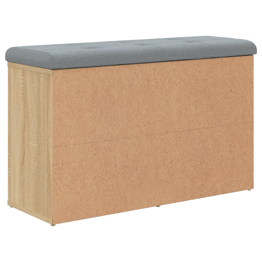 vidaXL Πάγκος Παπουτσιών Sonoma Δρυς 82 x 32 x 50 εκ. από Τεχνητό Ξύλο
