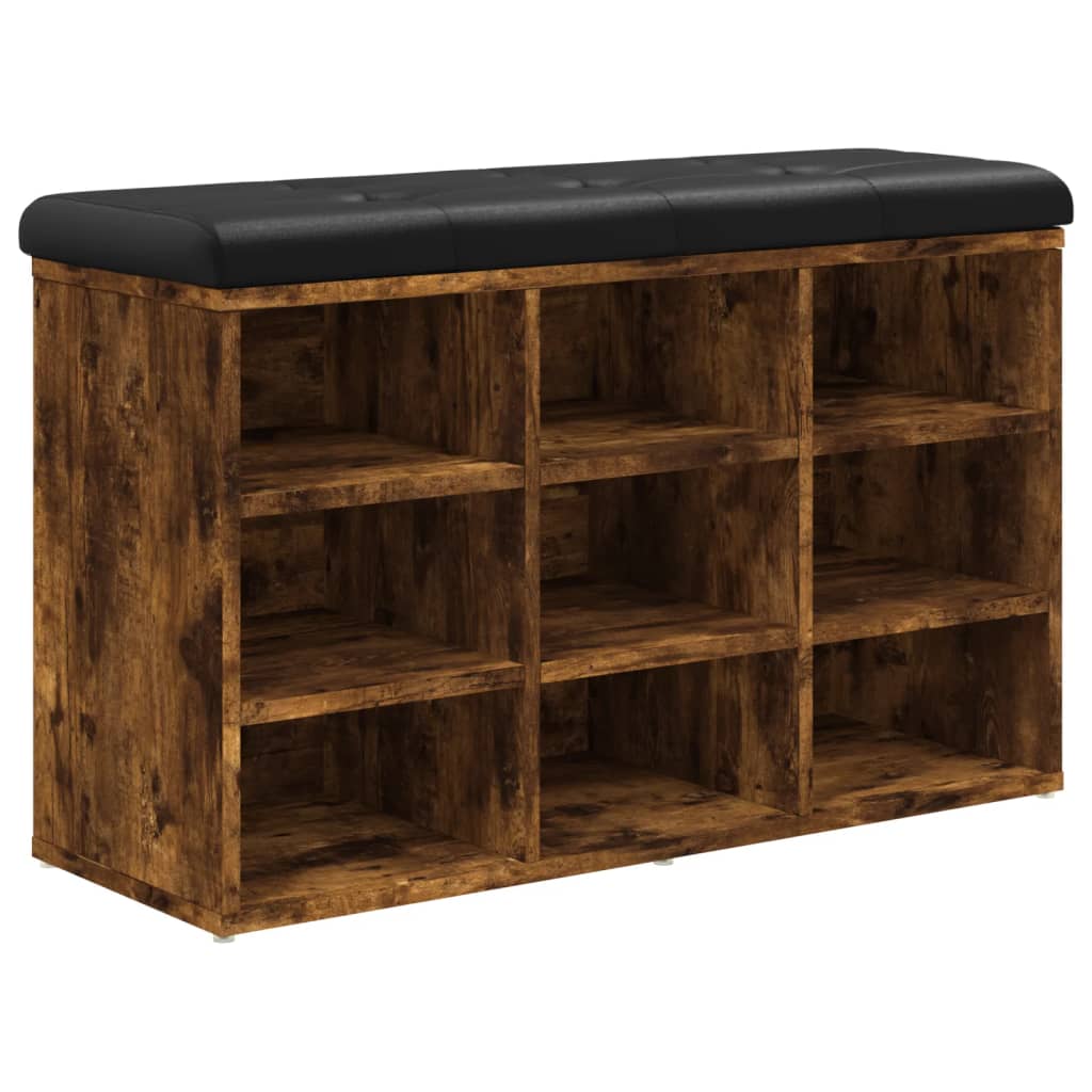 vidaXL Παπουτσοθήκη Καπνιστή Δρυς 82x32x50 εκ. από Επεξεργασμένο Ξύλο