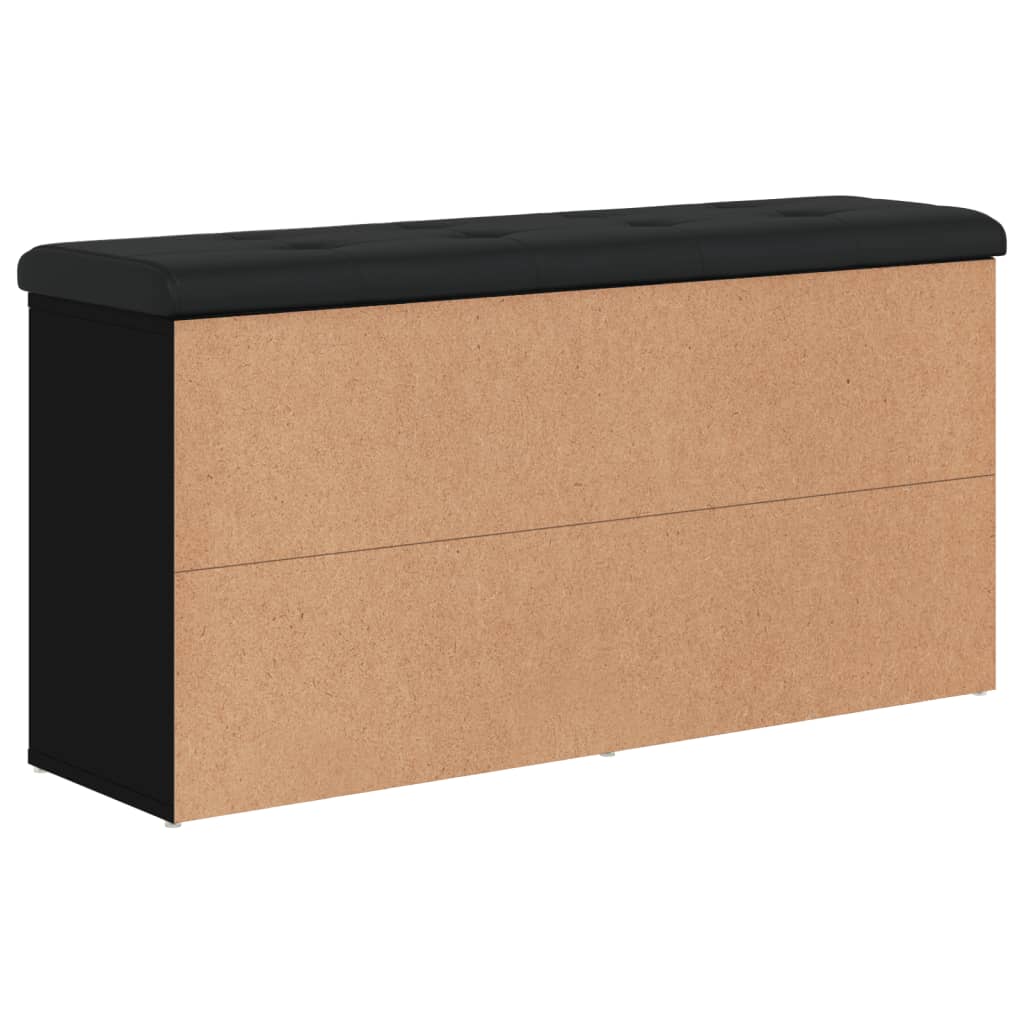 vidaXL Παπουτσοθήκη Μαύρη 102 x 32 x 50 εκ. από Επεξεργασμένο Ξύλο