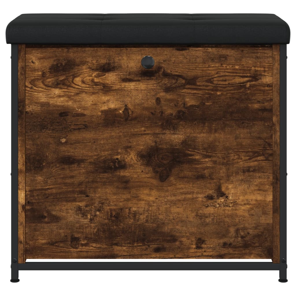 vidaXL Παπουτσοθήκη με Ανακλιν. Συρτάρι Καπνιστή Δρυς 62x32x56 εκ.