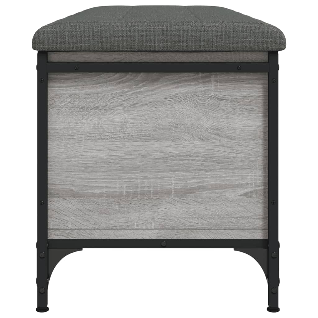 vidaXL Παγκάκι Αποθήκευσης Γκρι Sonoma 102x42x45 εκ Επεξεργασμένο Ξύλο