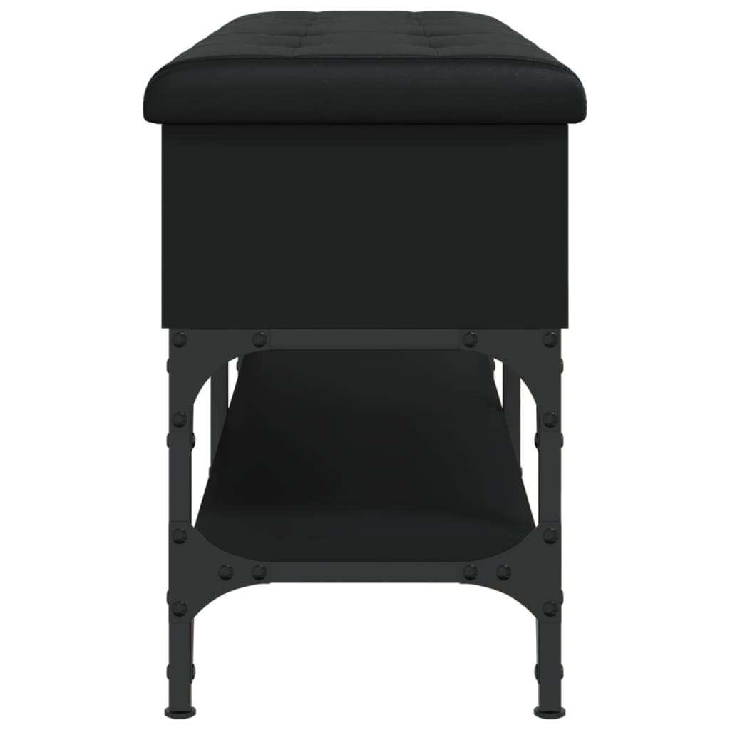 vidaXL Παπουτσοθήκη Μαύρη 102 x 32 x 45 εκ. από Επεξεργασμένο Ξύλο