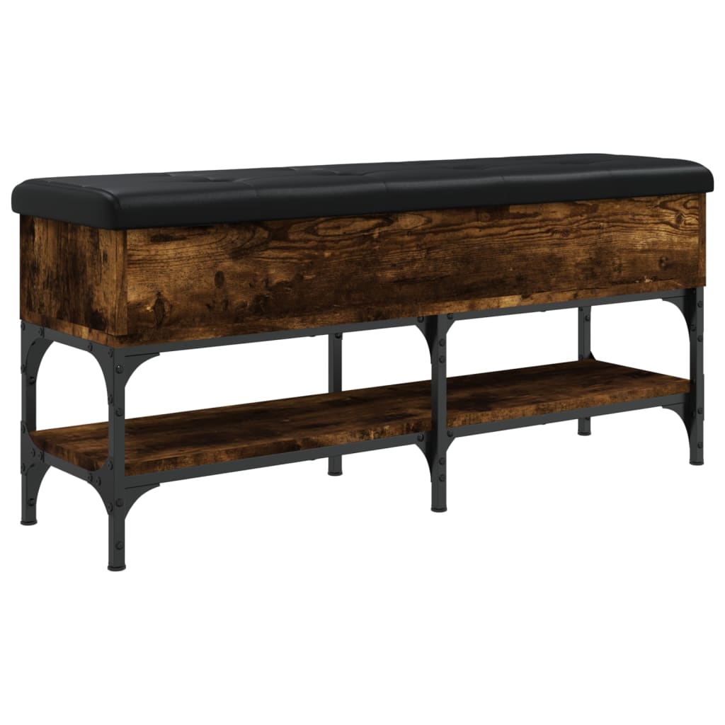 vidaXL Παπουτσοθήκη Καπνιστή Δρυς 102x32x45 εκ. από Επεξεργασμένο Ξύλο