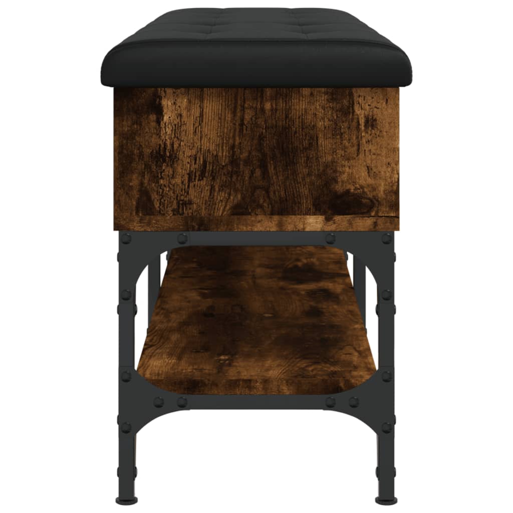 vidaXL Παπουτσοθήκη Καπνιστή Δρυς 102x32x45 εκ. από Επεξεργασμένο Ξύλο