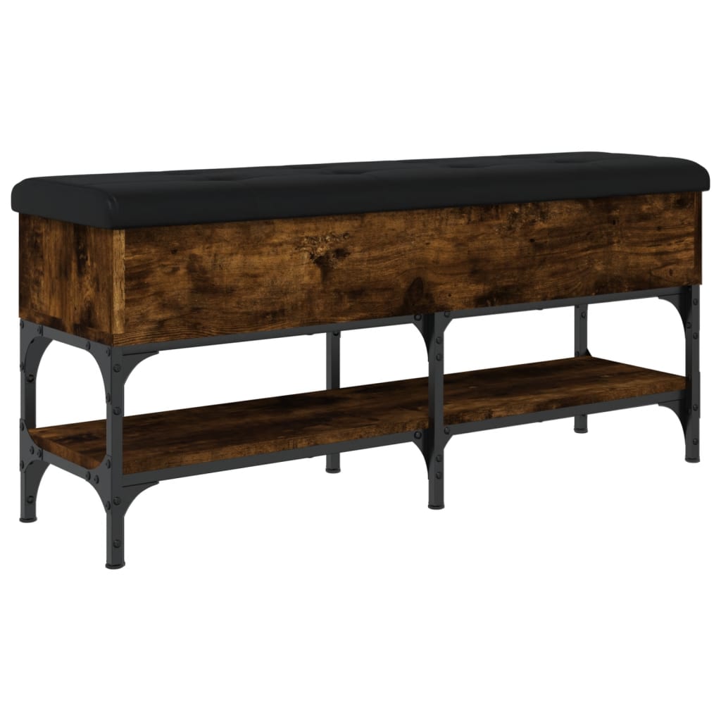 vidaXL Παπουτσοθήκη Καπνιστή Δρυς 102x32x45 εκ. από Επεξεργασμένο Ξύλο