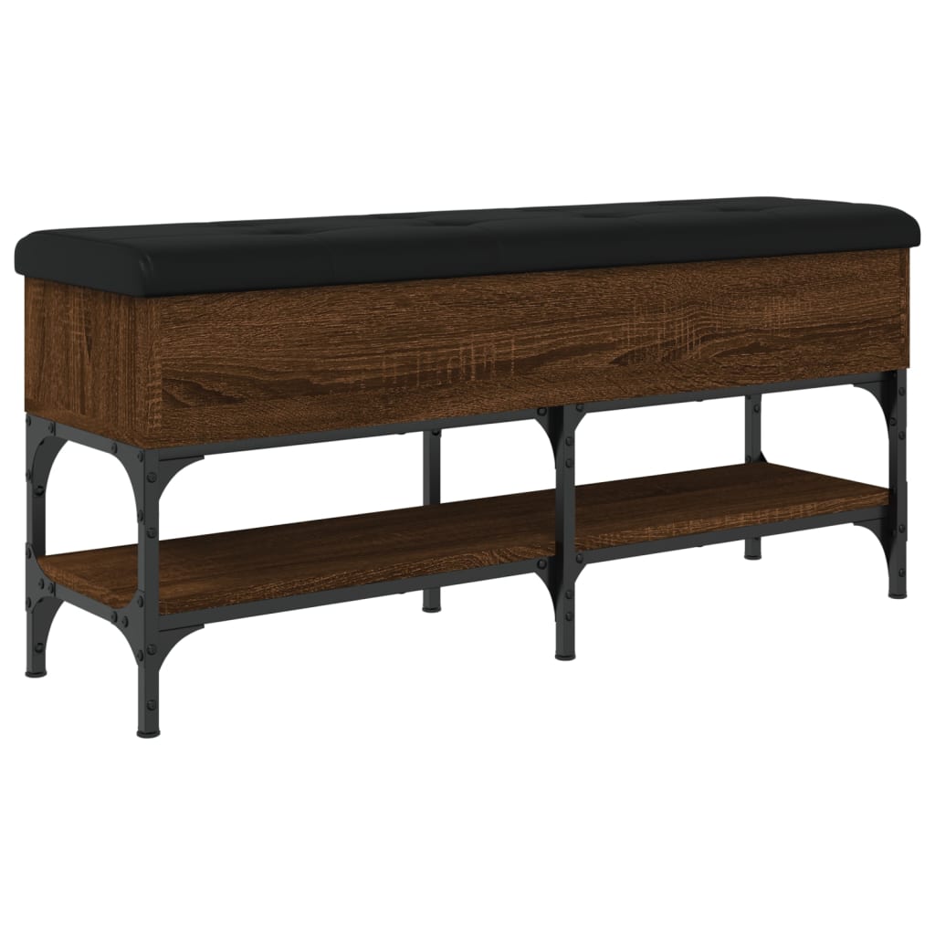 vidaXL Παπουτσοθήκη Καφέ Δρυς 102x32x45 εκ. από Επεξεργασμένο Ξύλο