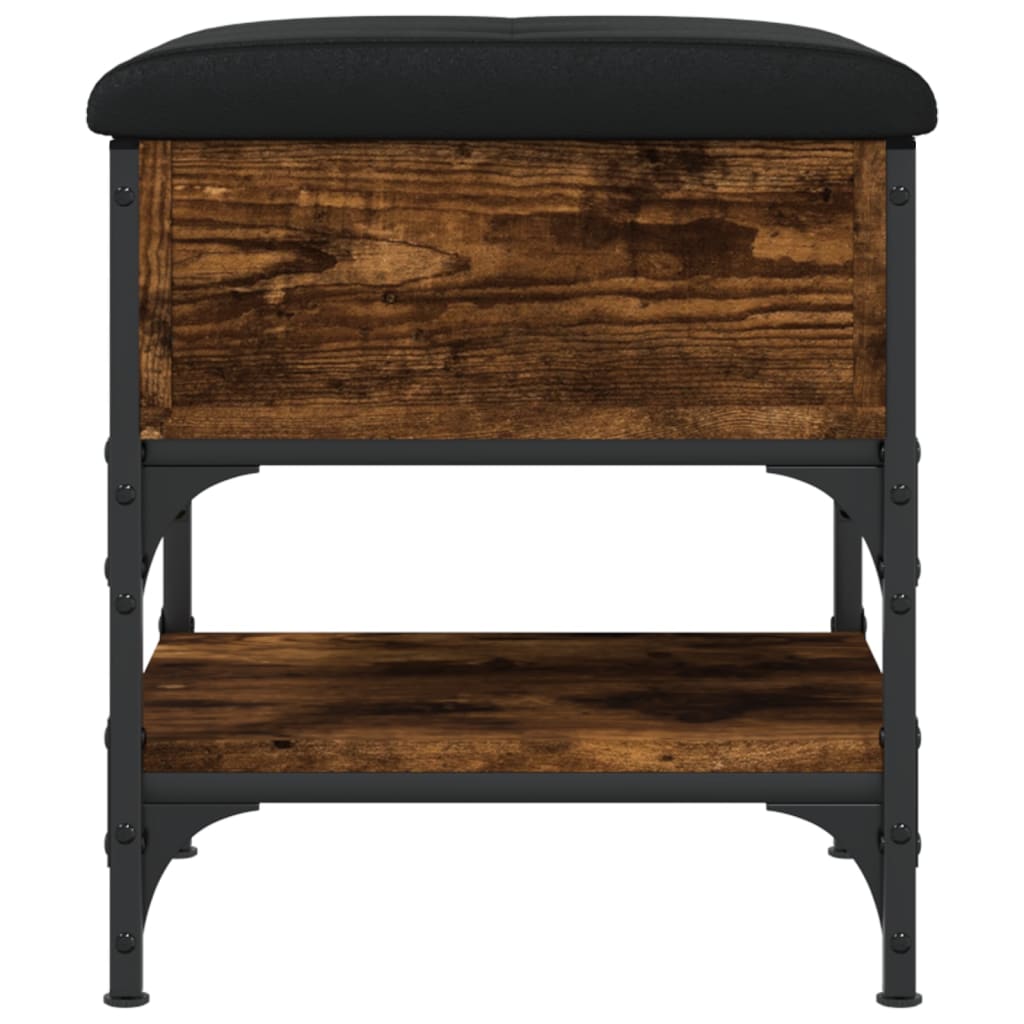 vidaXL Παπουτσοθήκη Καπνιστή Δρυς 42x42x45 εκ. από Επεξεργασμένο Ξύλο