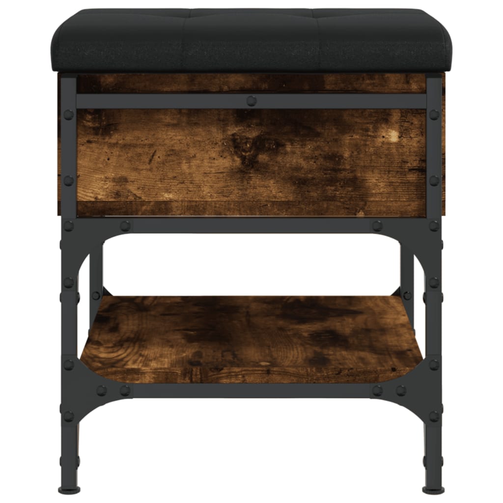 vidaXL Παπουτσοθήκη Καπνιστή Δρυς 42x42x45 εκ. από Επεξεργασμένο Ξύλο