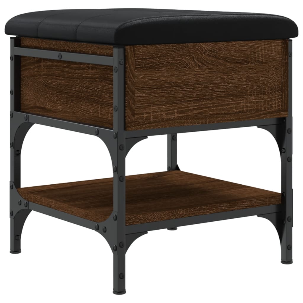 vidaXL Παπουτσοθήκη Καφέ Δρυς 42x42x45 εκ. από Επεξεργασμένο Ξύλο