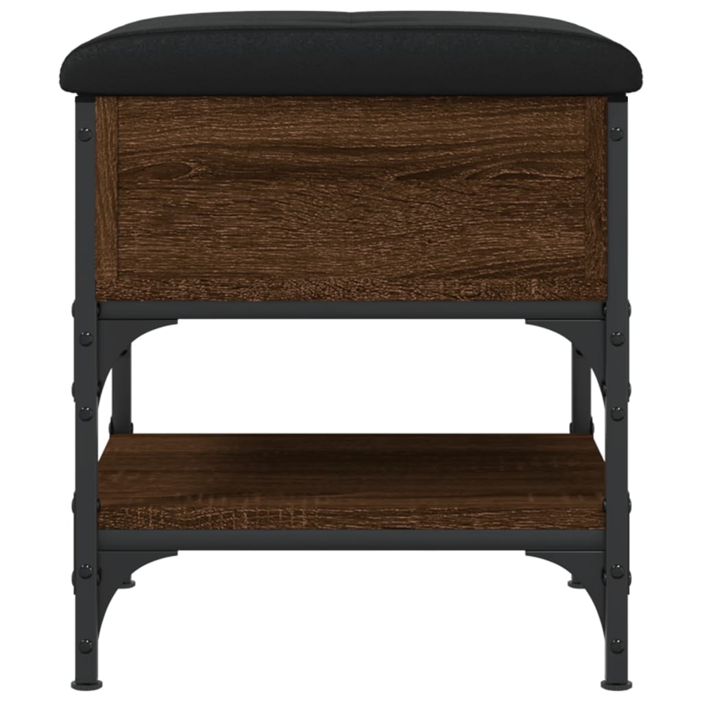 vidaXL Παπουτσοθήκη Καφέ Δρυς 42x42x45 εκ. από Επεξεργασμένο Ξύλο
