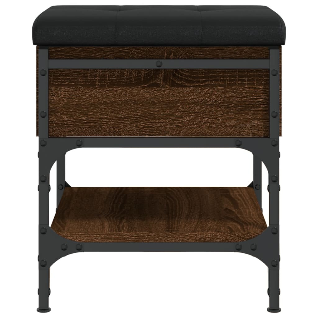 vidaXL Παπουτσοθήκη Καφέ Δρυς 42x42x45 εκ. από Επεξεργασμένο Ξύλο