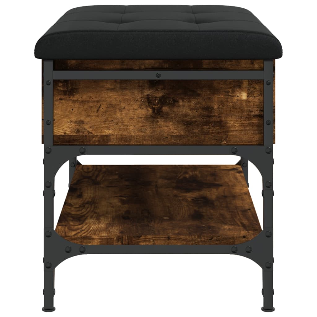 vidaXL Παπουτσοθήκη Καπνιστή Δρυς 62x42x45 εκ. από Επεξεργασμένο Ξύλο