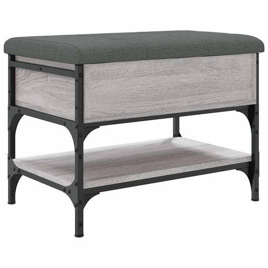vidaXL Παπουτσοθήκη Γκρι Sonoma 62x42x45 εκ. από Επεξεργασμένο Ξύλο