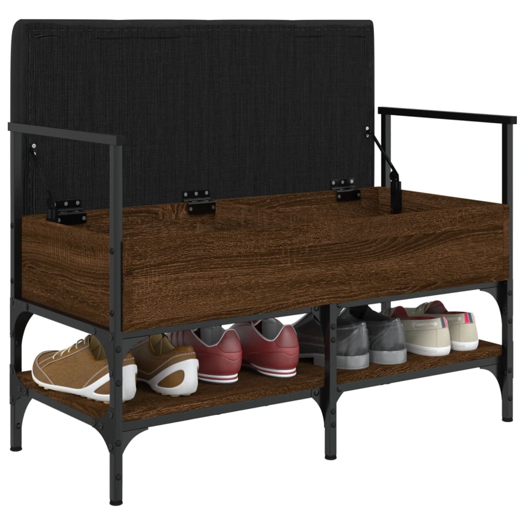 vidaXL Παπουτσοθήκη Καφέ Δρυς 85,5x42x57,5 εκ. από Επεξεργασμένο Ξύλο