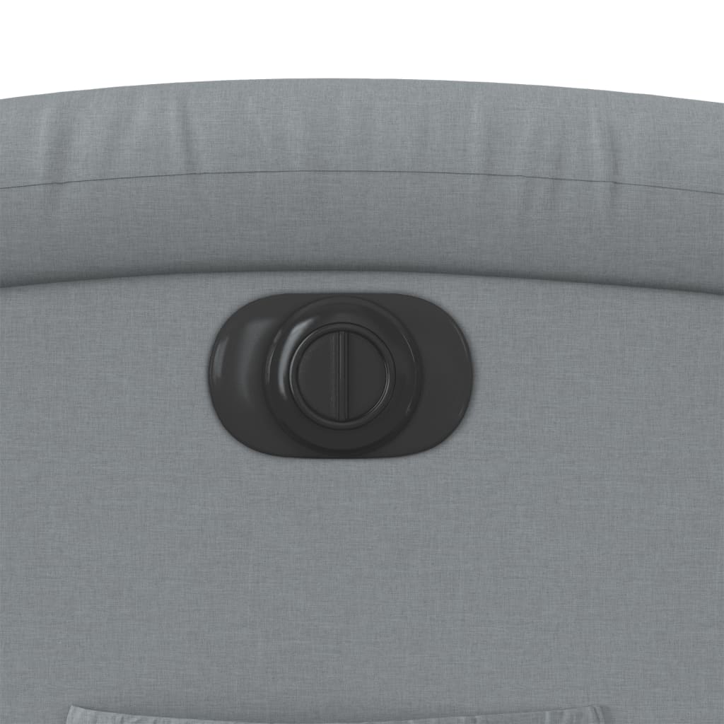 vidaXL Πολυθρόνα Ηλεκ. Ανακλινόμενη Ανύψωση Αν. Γκρι Υφασμάτινη