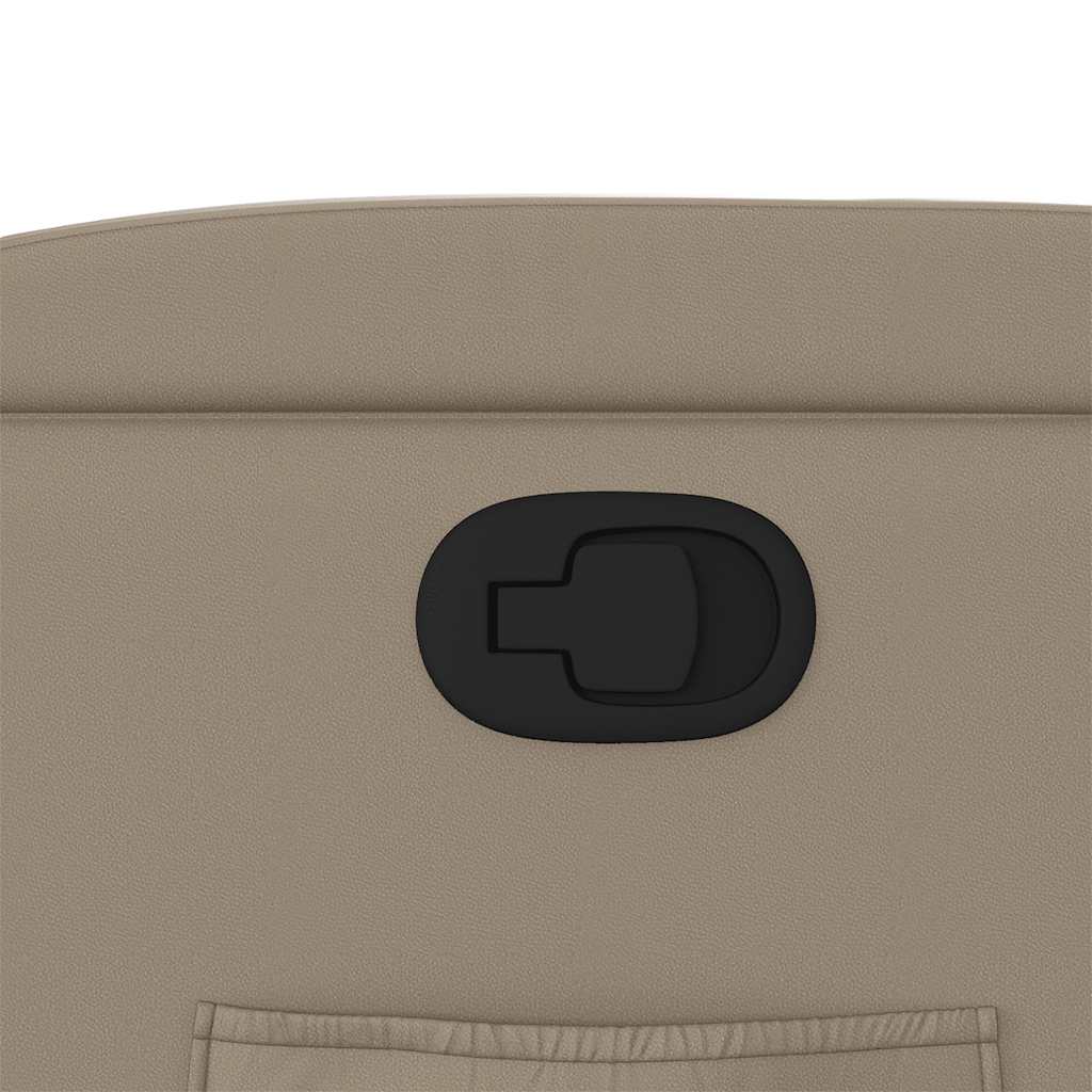 vidaXL Πολυθρόνα Ανακλινόμενη με Ανύψωση Καπουτσίνο Συνθ. Δέρμα