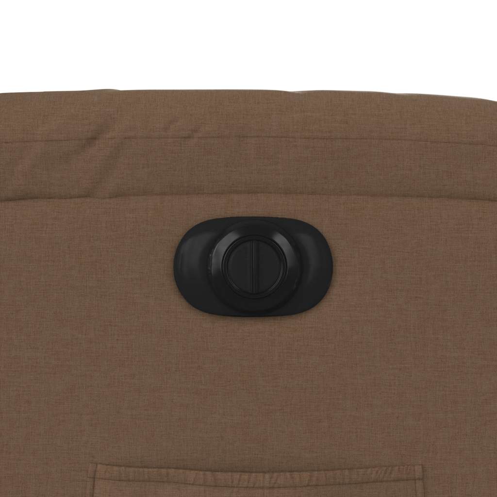 vidaXL Πολυθρόνα Ανακλινόμενη Ηλεκτρική Καφέ Υφασμάτινη