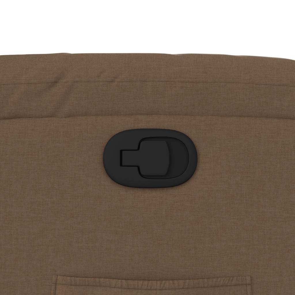 vidaXL Πολυθρόνα Ανακλινόμενη με Ανύψωση Καφέ Υφασμάτινη