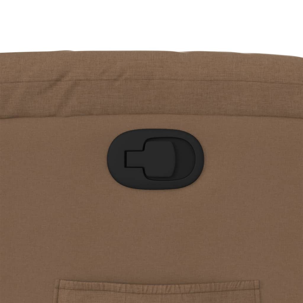 vidaXL Πολυθρόνα Ανακλινόμενη με Ανύψωση Καφέ Υφασμάτινη