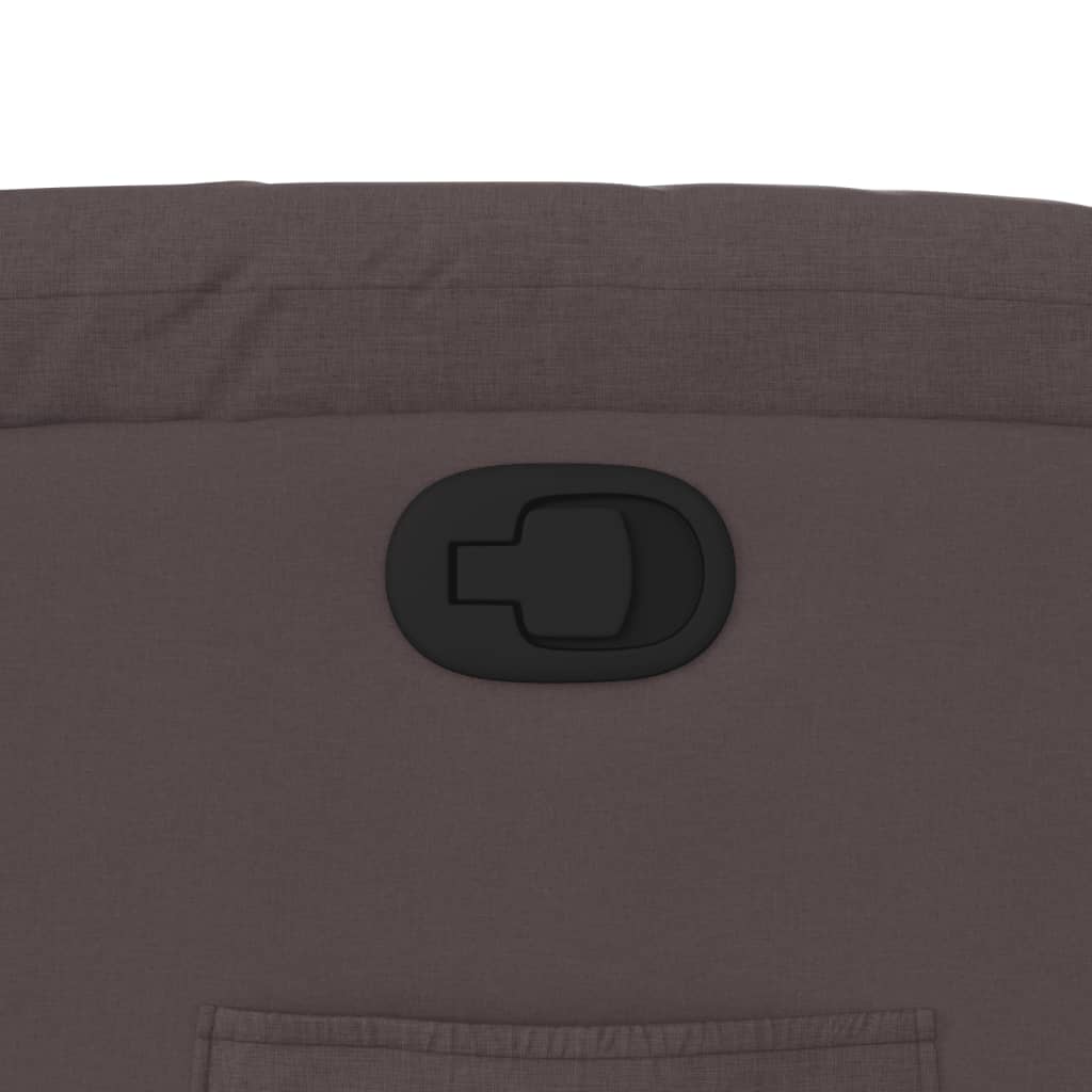 vidaXL Πολυθρόνα Ανακλινόμενη με Ανύψωση Σκούρο Καφέ Υφασμάτινη