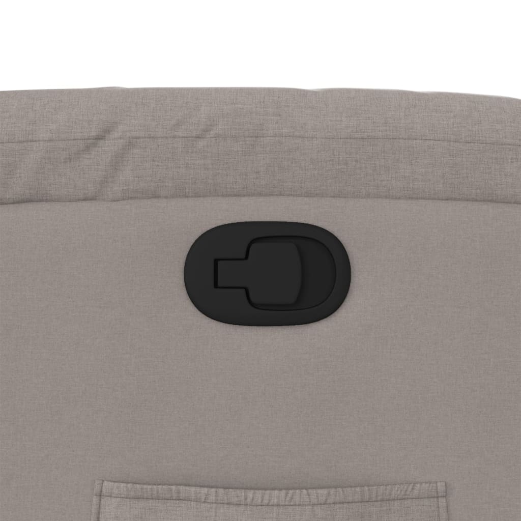 vidaXL Πολυθρόνα Ανακλινόμενη με Ανύψωση Χρώμα Taupe Υφασμάτινη