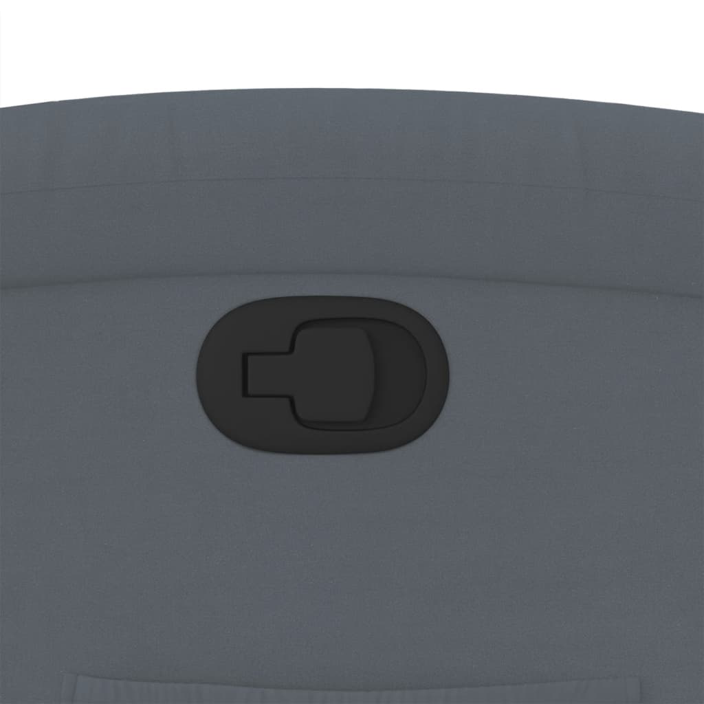 vidaXL Πολυθρόνα Ανακλινόμενη Σκούρο Γκρι Βελούδο