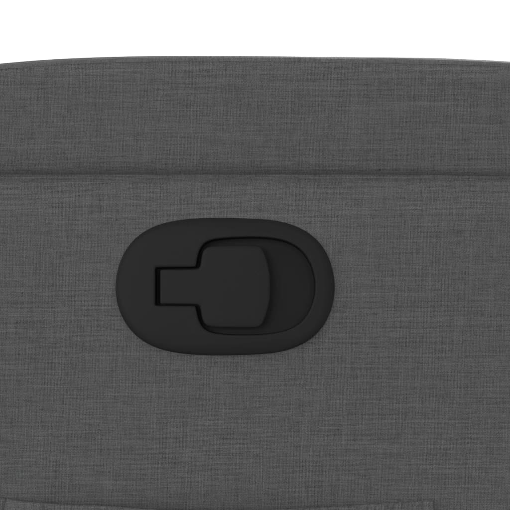 vidaXL Πολυθρόνα με Ανακλινόμενη Πόρτα Σκούρο Γκρι Υφασμάτινη