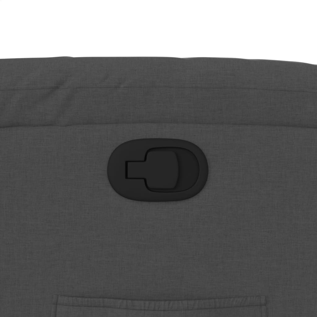 vidaXL Πολυθρόνα με Ανακλινόμενη Πόρτα Σκούρο Γκρι Υφασμάτινη