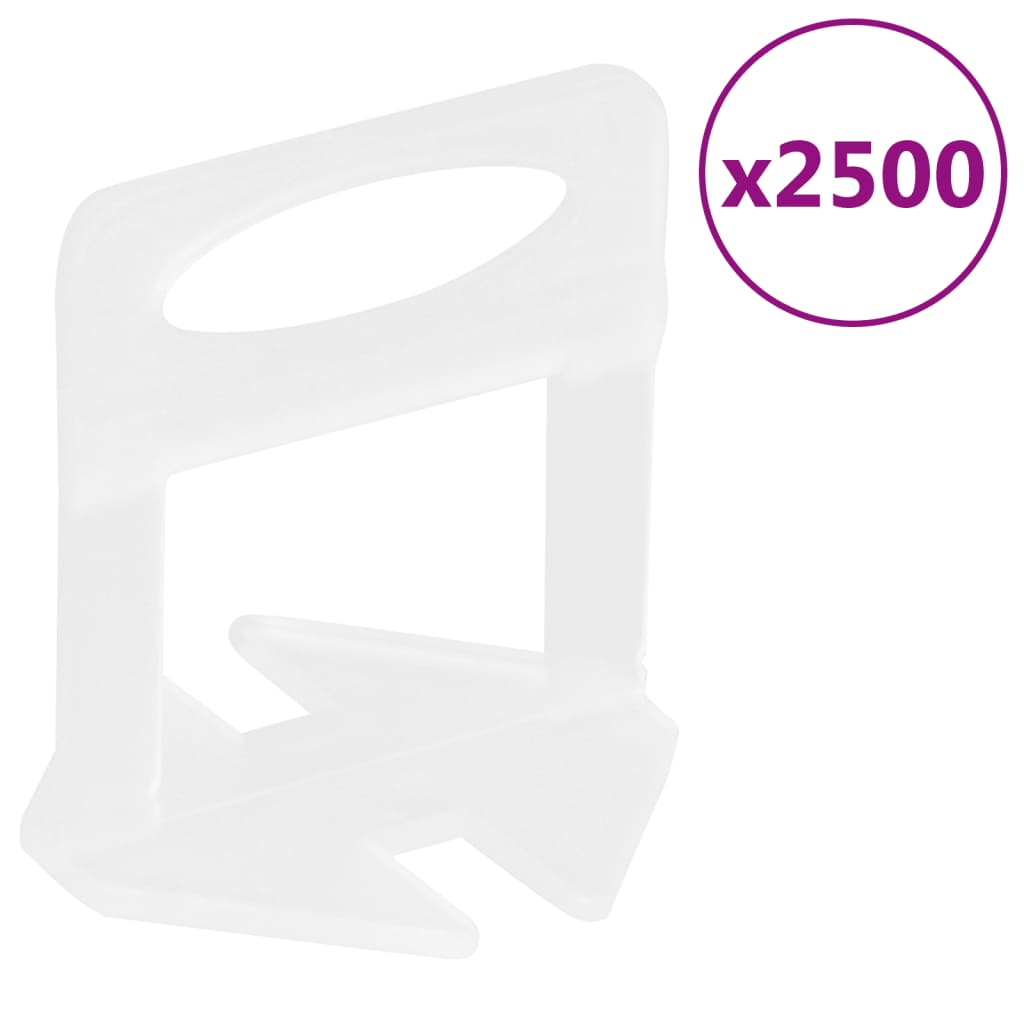 vidaXL Σύστημα Ευθυγράμμισης Πλακιδίων 500 Σφήνες 2500 Κλιπ 3 χιλ.