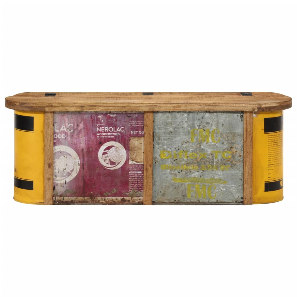 vidaXL Πάγκος Αποθήκευσης/Μπουφές 120x30x40εκ. Μασίφ Ανακυκλωμένο Ξύλο