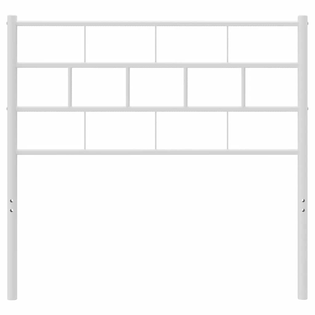 vidaXL Ανταλλακτικό κεφαλάρι Λευκό 75 εκ. Μεταλλικό