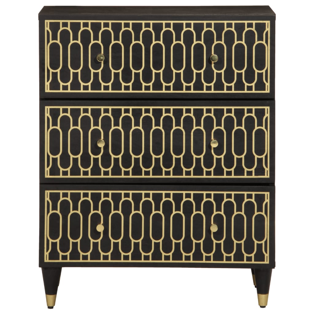 vidaXL Βοηθητικά Ντουλάπια 2 Τεμ. 60x33x75 εκ. από Μασίφ Ξύλο Μάνγκο