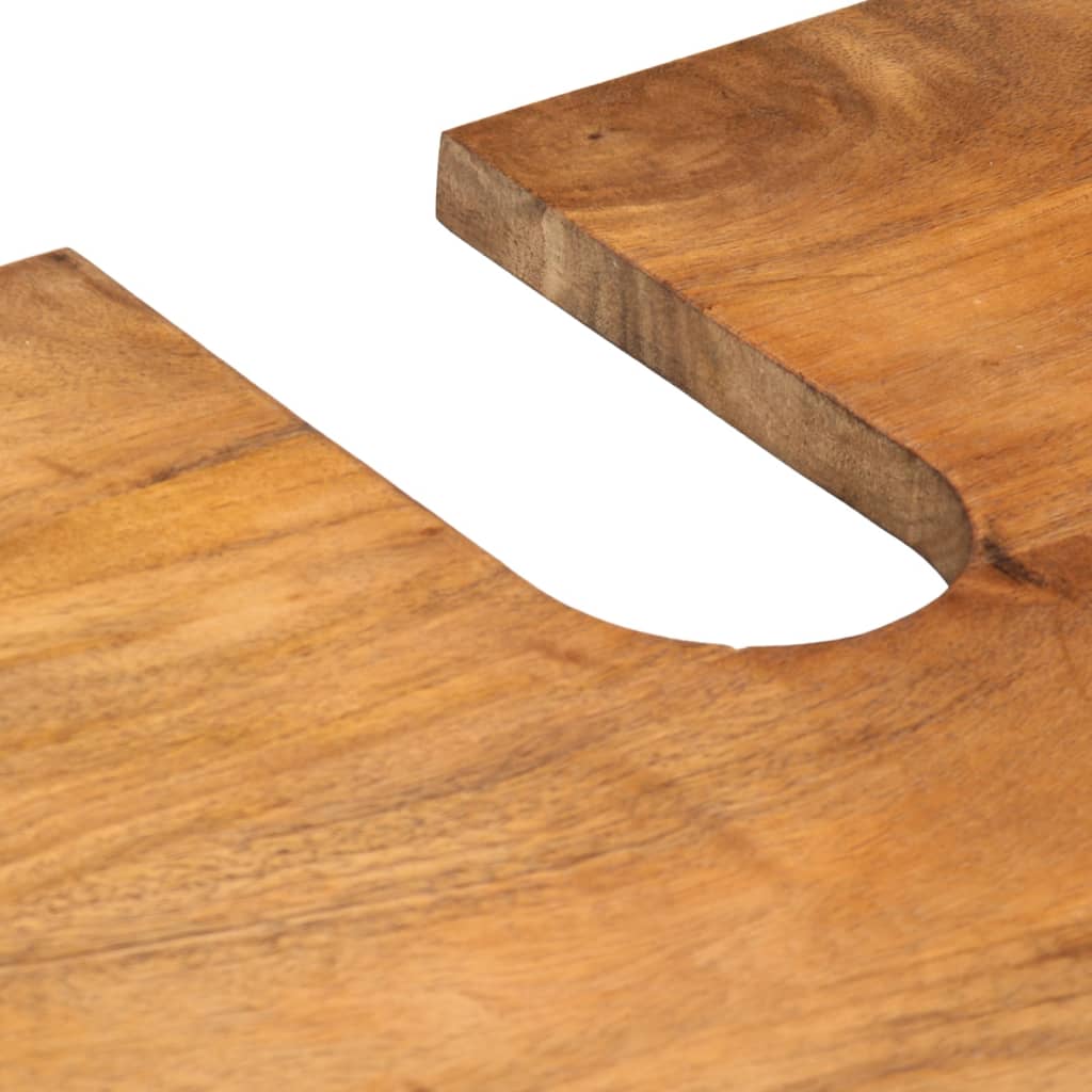 vidaXL Έπιπλα Μπάνιου Σετ 2 Τεμαχίων από Μασίφ Ξύλο Μάνγκο