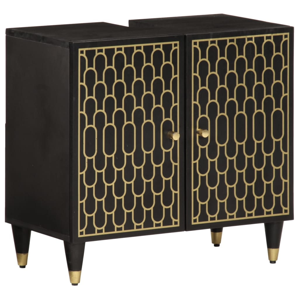 vidaXL Έπιπλα Μπάνιου Σετ 4 Τεμαχίων από Μασίφ Ξύλο Μάνγκο