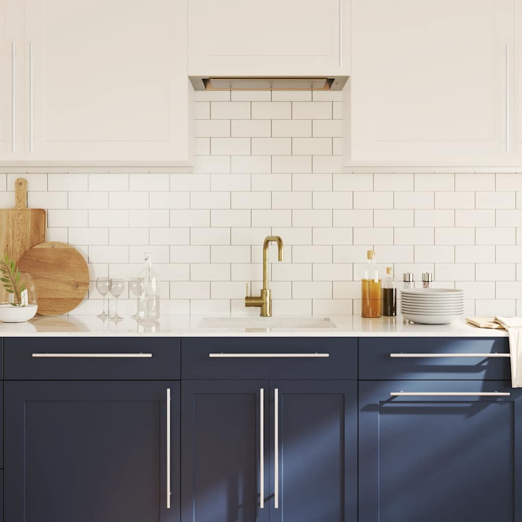 vidaXL Λαβές Ντουλαπιών 5 τεμ. Ασημί 320 χιλ. από Ανοξείδωτο Ατσάλι