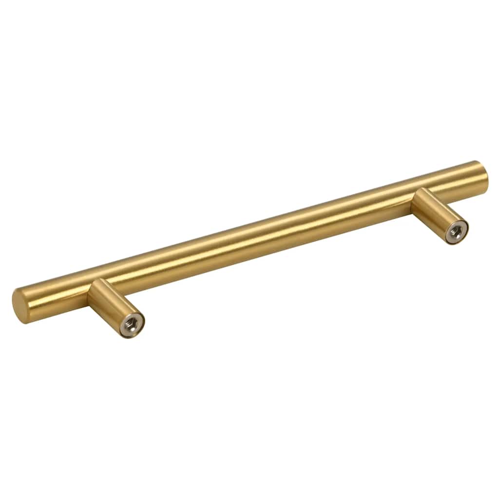 vidaXL Λαβές Ντουλαπιών 10 τεμ. Χρυσές 128 χιλ. από Ανοξείδωτο Ατσάλι