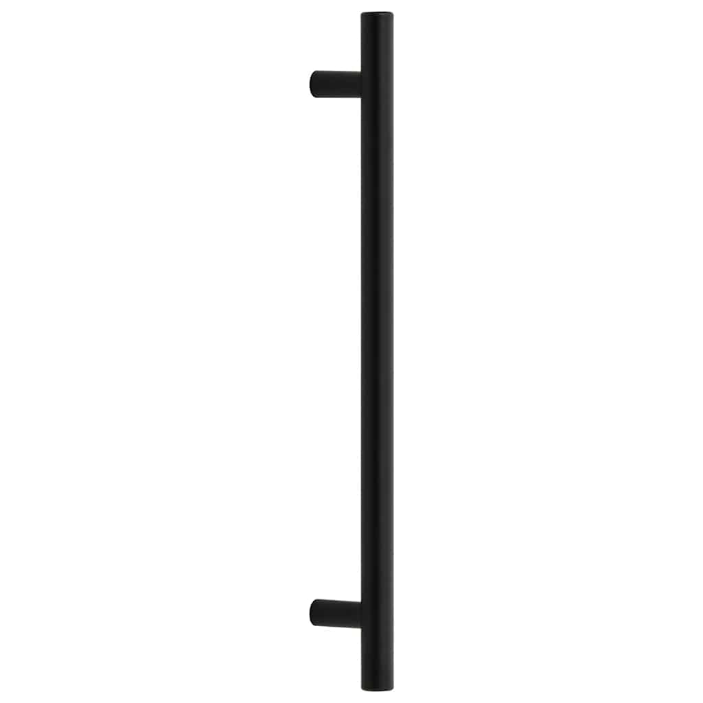 vidaXL Λαβές Ντουλαπιών 5 τεμ. Μαύρες 192 χιλ. από Ανοξείδωτο Ατσάλι